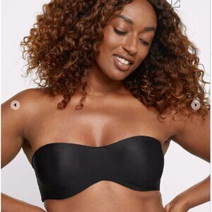 Stay Put Black Strapless Underwire Bra, 38C
